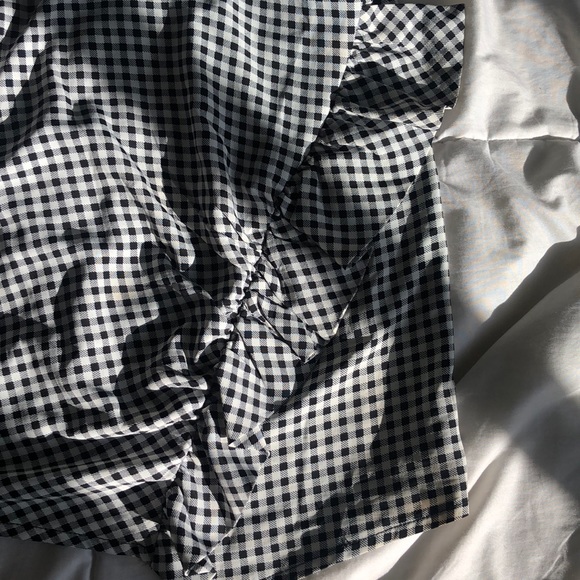 Gingham mini skirt - Picture 3 of 4